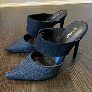 Express Slide Textured High Heel Pumps